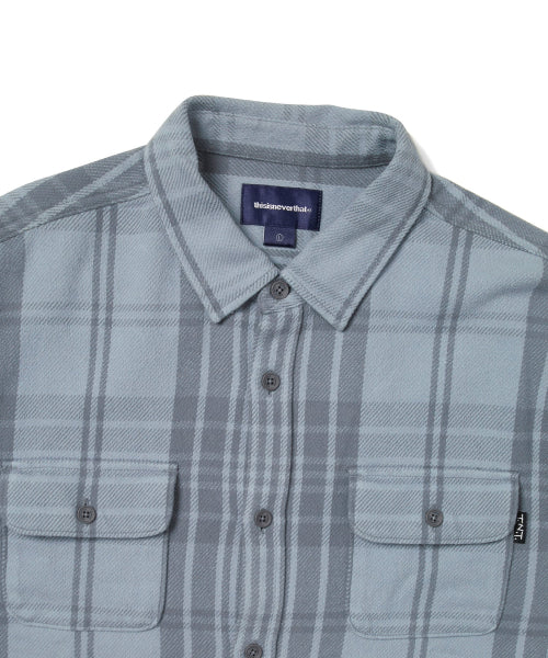 THISISNEVERTHAT THISISNEVERTHAT Big Flannel Work Shirt Slate