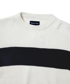 THISISNEVERTHAT THISISNEVERTHAT Washed Block Knit Sweater Ivory