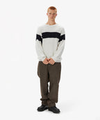 THISISNEVERTHAT THISISNEVERTHAT Washed Block Knit Sweater Ivory