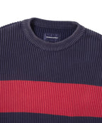 THISISNEVERTHAT THISISNEVERTHAT Washed Block Knit Sweater Navy