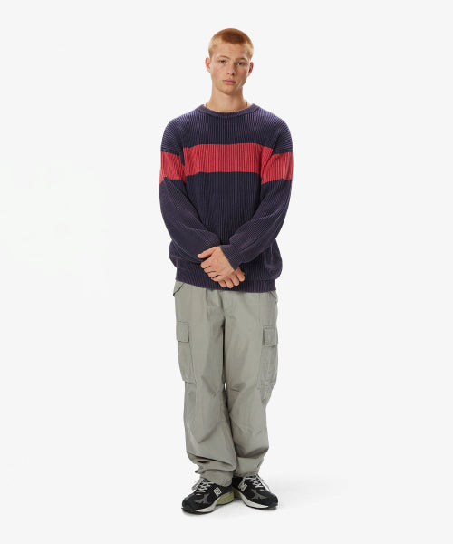 THISISNEVERTHAT THISISNEVERTHAT Washed Block Knit Sweater Navy