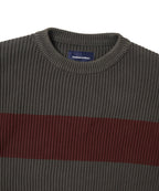 THISISNEVERTHAT THISISNEVERTHAT Washed Block Knit Sweater Charcoal