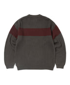 THISISNEVERTHAT THISISNEVERTHAT Washed Block Knit Sweater Charcoal