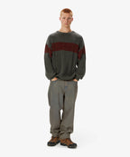 THISISNEVERTHAT THISISNEVERTHAT Washed Block Knit Sweater Charcoal