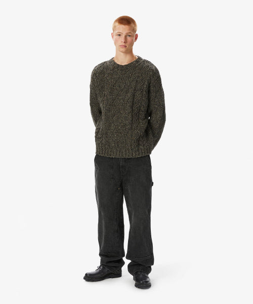 THISISNEVERTHAT THISISNEVERTHAT Cable Knit Sweater Brown