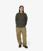 THISISNEVERTHAT THISISNEVERTHAT Cable Knit Sweater Brown