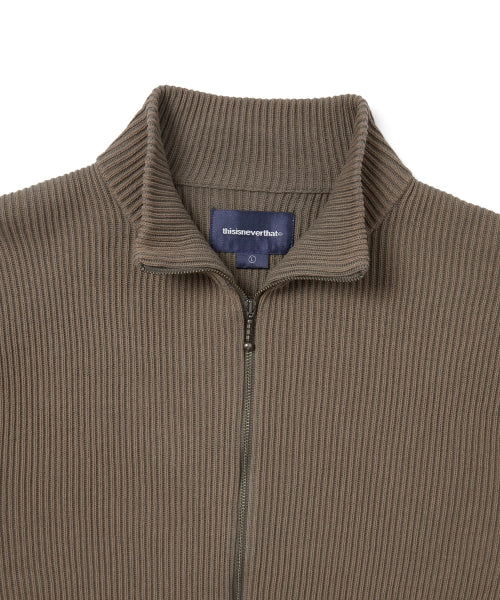 THISISNEVERTHAT THISISNEVERTHAT Washed Full Zip Cardigan Grey