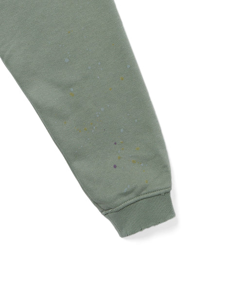THISISNEVERTHAT THISISNEVERTHAT Damaged Half Zip Polo Sweatshirt Light Olive