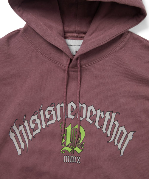 THISISNEVERTHAT THISISNEVERTHAT Fortuna Logo Hoodie Fuchsia