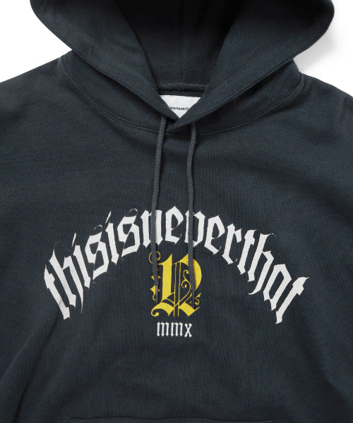 THISISNEVERTHAT THISISNEVERTHAT Fortuna Logo Hoodie Navy