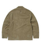 THISISNEVERTHAT THISISNEVERTHAT Washed Corduroy Zip Jacket Khaki