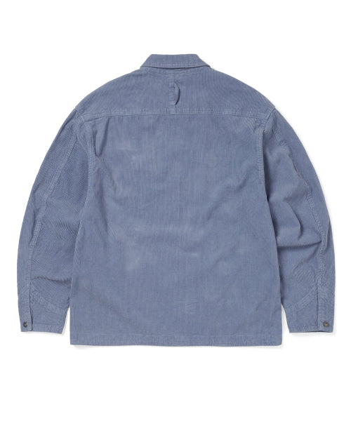 THISISNEVERTHAT THISISNEVERTHAT Washed Corduroy Zip Jacket Light Indigo