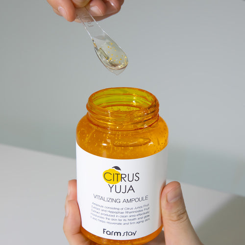 FARMSTAY Citrus Yuzu Vitalizing Ampoule 250ml (+Soothing Gel 100ml x 2)