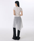 MUSINSA STANDARD WOMAN MUSINSA STANDARD WOMAN Women's Lace Layered Wrap Skirt [White]