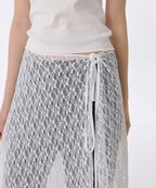 MUSINSA STANDARD WOMAN MUSINSA STANDARD WOMAN Women's Lace Layered Wrap Skirt [White]