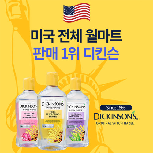 DICKINSONS Witch Hazel Hydrating Toner with Rosewater 473ml