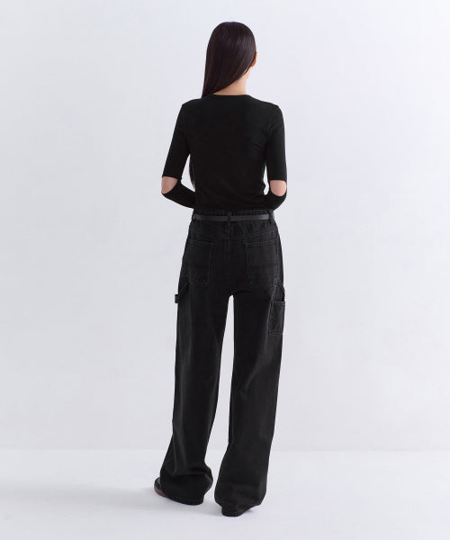 MUSINSA STANDARD WOMAN MUSINSA STANDARD WOMAN Women's Denim Double Knee Carpenter Pants