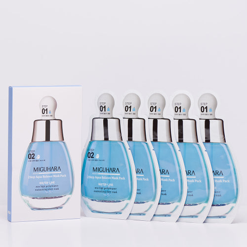 MIGUHARA MIGUHARA 2 Step Aqua Balance Mask Pack 5 sheets