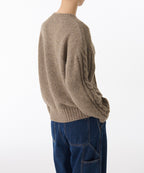 MUSINSA STANDARD WOMAN MUSINSA STANDARD WOMAN Women's Soft Aran Cable Knit Heather Beige