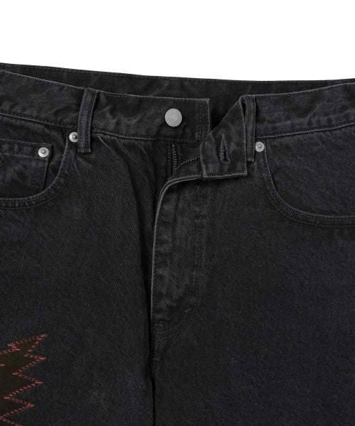 THISISNEVERTHAT THISISNEVERTHAT GD Lightning Relaxed Jeans Black