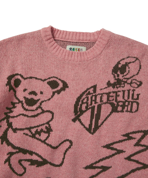 THISISNEVERTHAT THISISNEVERTHAT GD Iconography Knit Sweater Pink