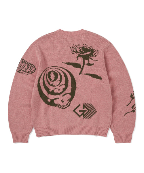THISISNEVERTHAT THISISNEVERTHAT GD Iconography Knit Sweater Pink