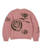 THISISNEVERTHAT THISISNEVERTHAT GD Iconography Knit Sweater Pink