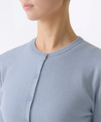 MUSINSA STANDARD WOMAN MUSINSA STANDARD WOMAN Cardigan Round Neck Crop (Sky Blue)