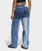ADIDAS ADIDAS Patchwork Denim Jeans - Blue