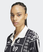 ADIDAS ADIDAS Graphic Towel Polo Shirt - Black