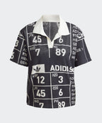 ADIDAS ADIDAS Graphic Towel Polo Shirt - Black