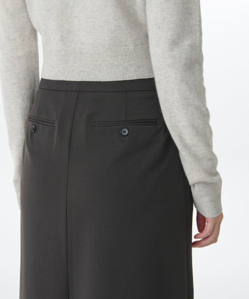 MUSINSA STANDARD WOMAN MUSINSA STANDARD WOMAN Women's Straight Maxi Skirt [Gunmetal]