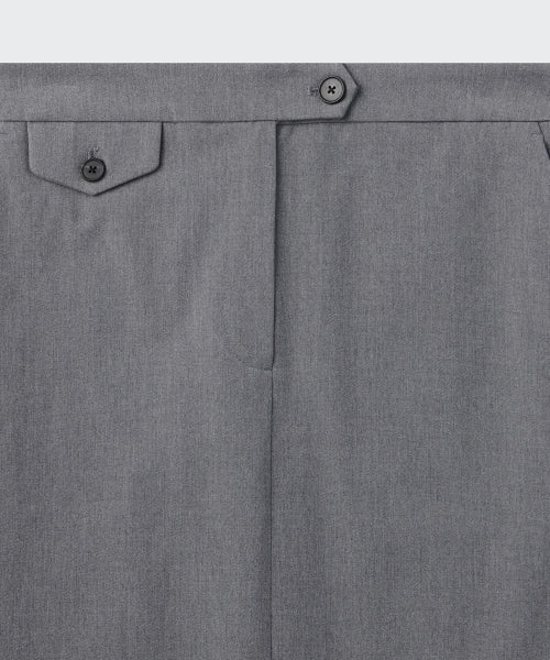 MUSINSA STANDARD WOMAN MUSINSA STANDARD WOMAN Women's Straight Maxi Skirt [Melange Gray]
