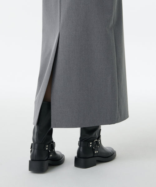 MUSINSA STANDARD WOMAN MUSINSA STANDARD WOMAN Women's Straight Maxi Skirt [Melange Gray]