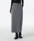 MUSINSA STANDARD WOMAN MUSINSA STANDARD WOMAN Women's Straight Maxi Skirt [Melange Gray]