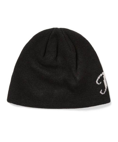 THISISNEVERTHAT THISISNEVERTHAT Script Logo No Cuff Beanie Black