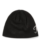 THISISNEVERTHAT THISISNEVERTHAT Script Logo No Cuff Beanie Black