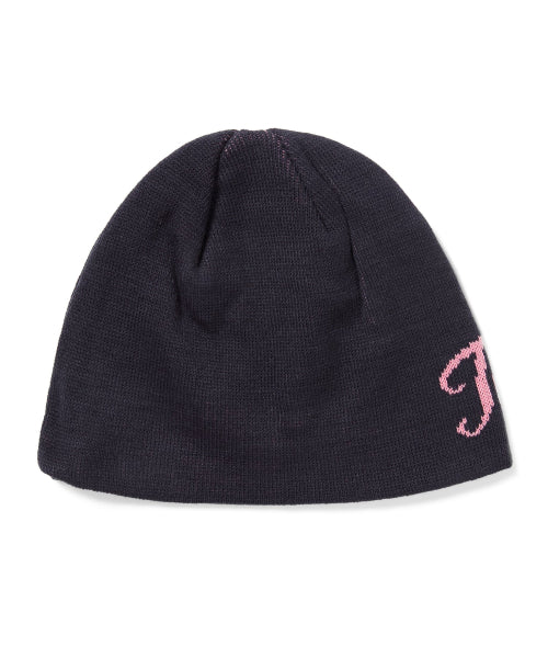 THISISNEVERTHAT THISISNEVERTHAT Script Logo No Cuff Beanie Navy