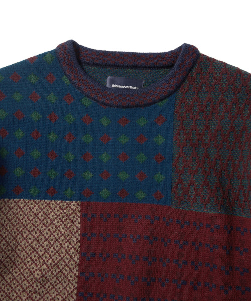 THISISNEVERTHAT THISISNEVERTHAT Block Knit L/S Top Multi
