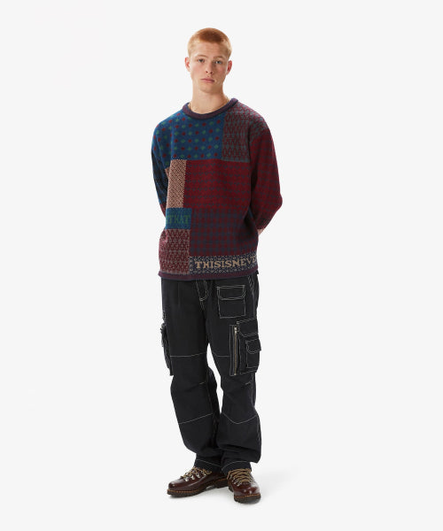 THISISNEVERTHAT THISISNEVERTHAT Block Knit L/S Top Multi