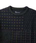 THISISNEVERTHAT THISISNEVERTHAT Block Knit L/S Top Navy