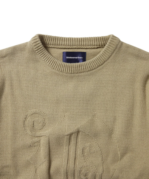 THISISNEVERTHAT THISISNEVERTHAT Fortuna N-Logo Sweater Beige