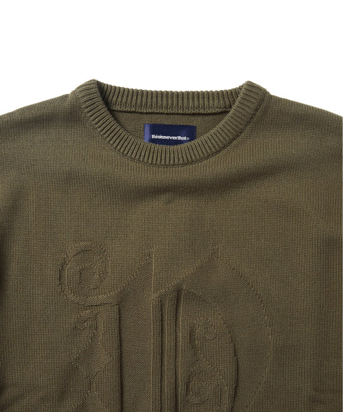 THISISNEVERTHAT THISISNEVERTHAT Fortuna N-Logo Sweater Olive