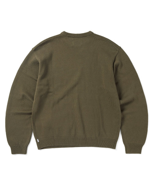THISISNEVERTHAT THISISNEVERTHAT Fortuna N-Logo Sweater Olive