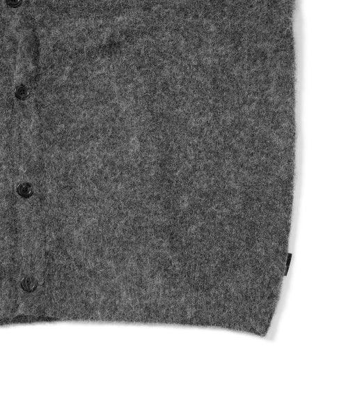THISISNEVERTHAT THISISNEVERTHAT Hairy Knit Cardigan Charcoal