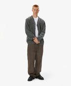 THISISNEVERTHAT THISISNEVERTHAT Hairy Knit Cardigan Charcoal