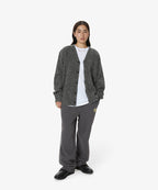 THISISNEVERTHAT THISISNEVERTHAT Hairy Knit Cardigan Charcoal