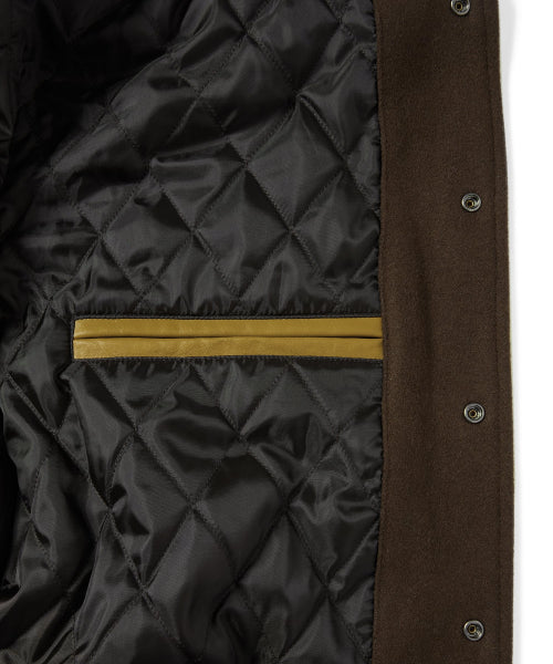 THISISNEVERTHAT THISISNEVERTHAT ULTRAS Varsity Jacket Brown