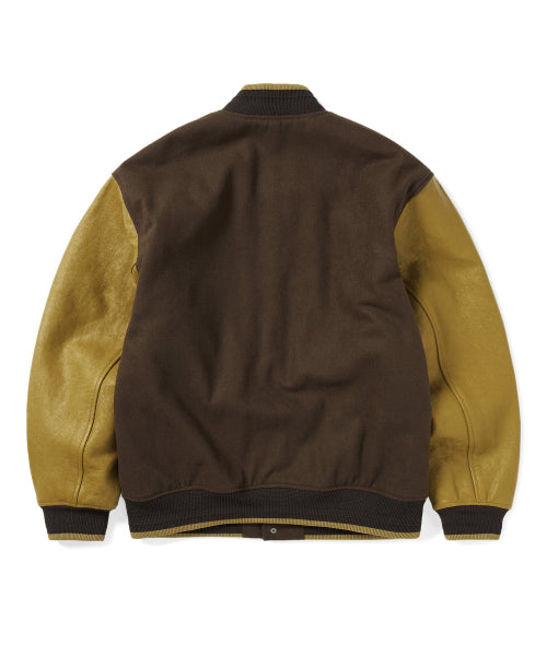THISISNEVERTHAT THISISNEVERTHAT ULTRAS Varsity Jacket Brown