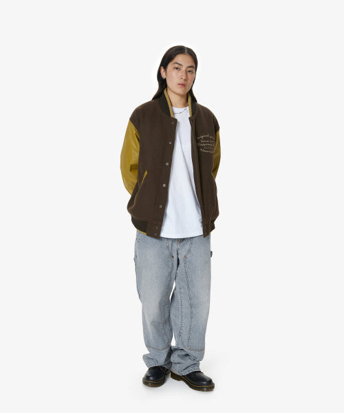 THISISNEVERTHAT THISISNEVERTHAT ULTRAS Varsity Jacket Brown
